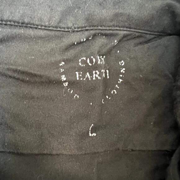 Cozy Earth Soft Stretch Knit Lounge Pajamas Pants Medium Button Down Shirt Large - Picture 3 of 6